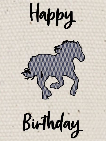 Silhouette cheval galopant