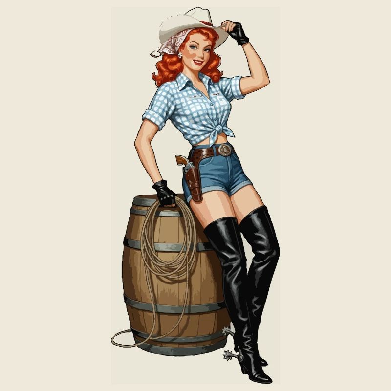 Look rétro de cowboy pin-up