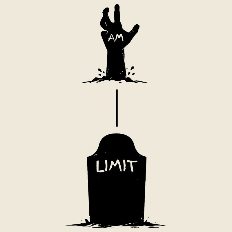 Hand rises from grave