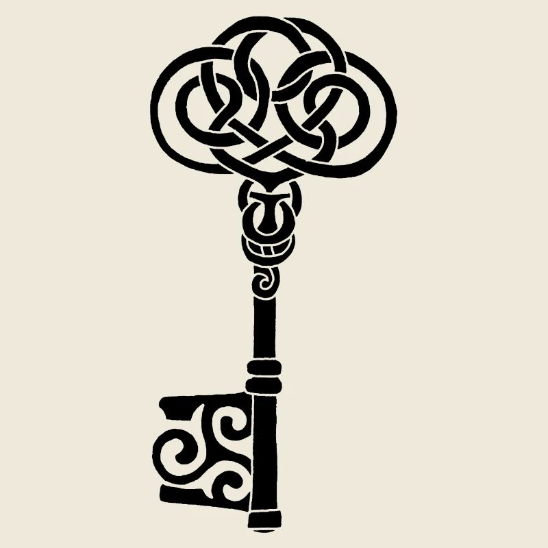 Clef celtique noire