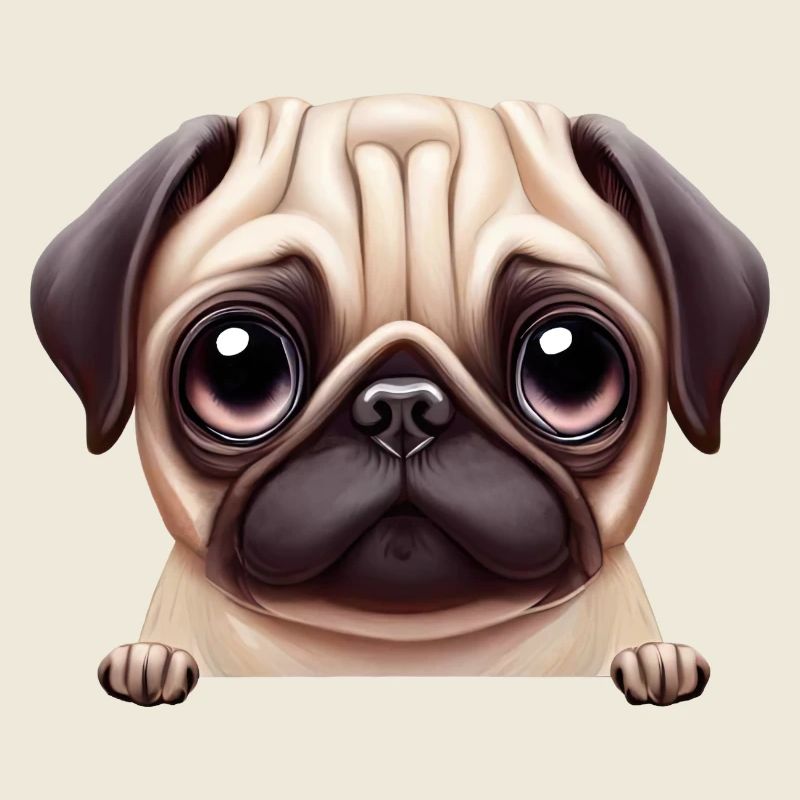 Wunderschönes Mops-Design