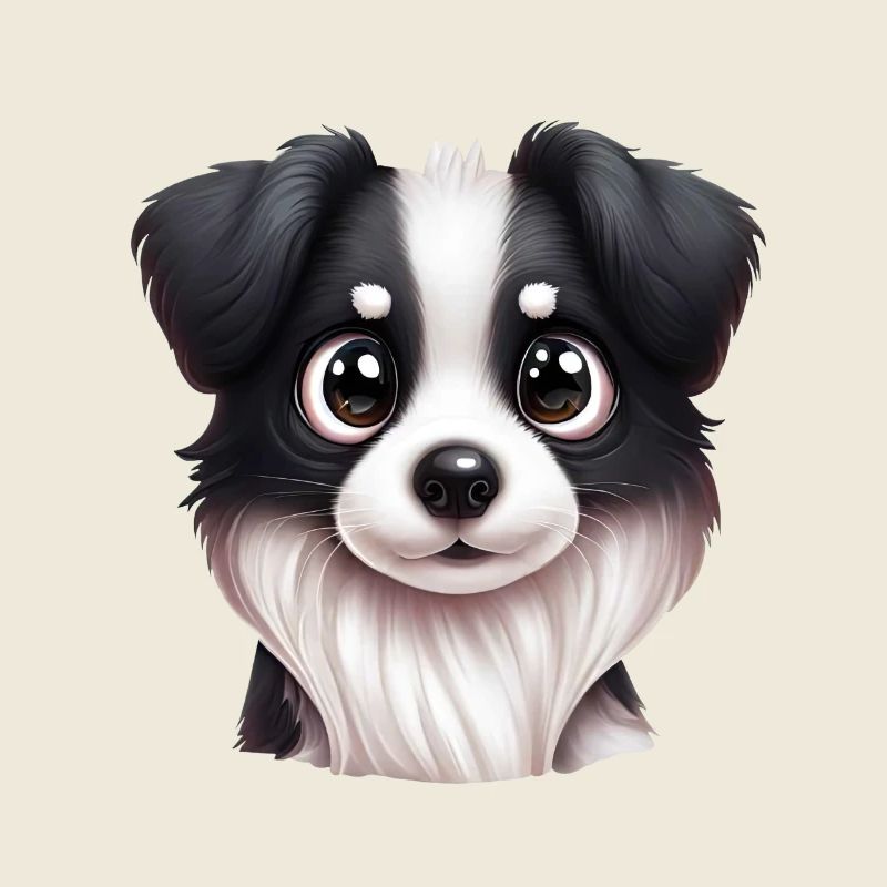 Intelligenter Border Collie Portrait