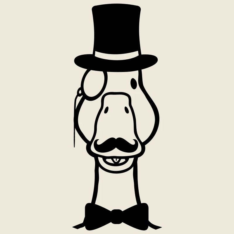 Cute Cylinders Comic Goose