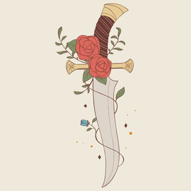 Couteau de roses