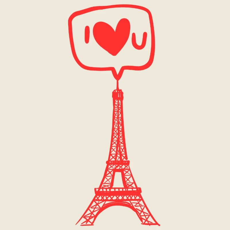 Ich mag den Eiffelturm