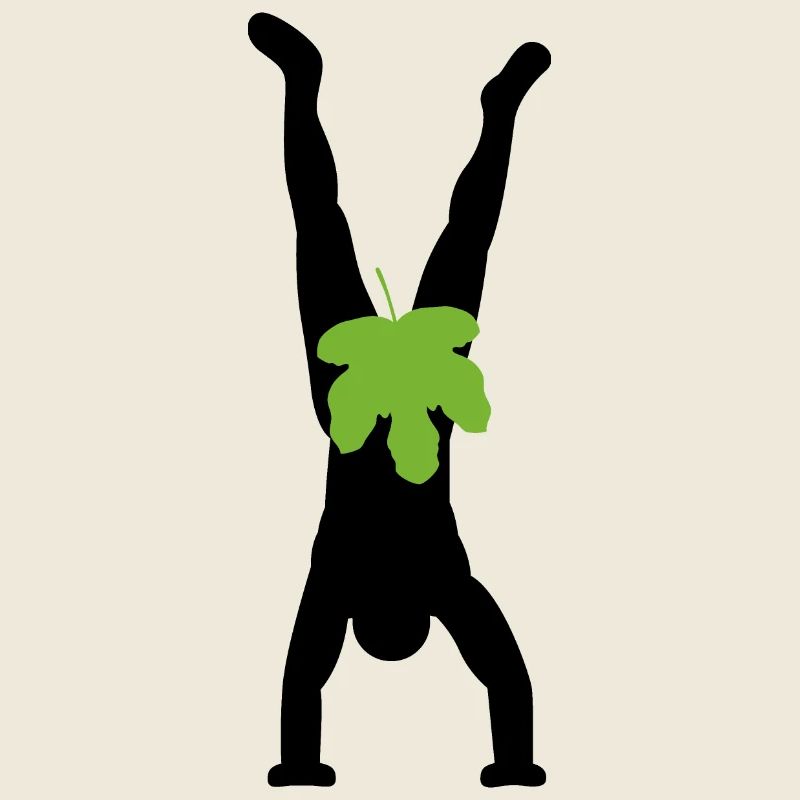 Adam does handstand