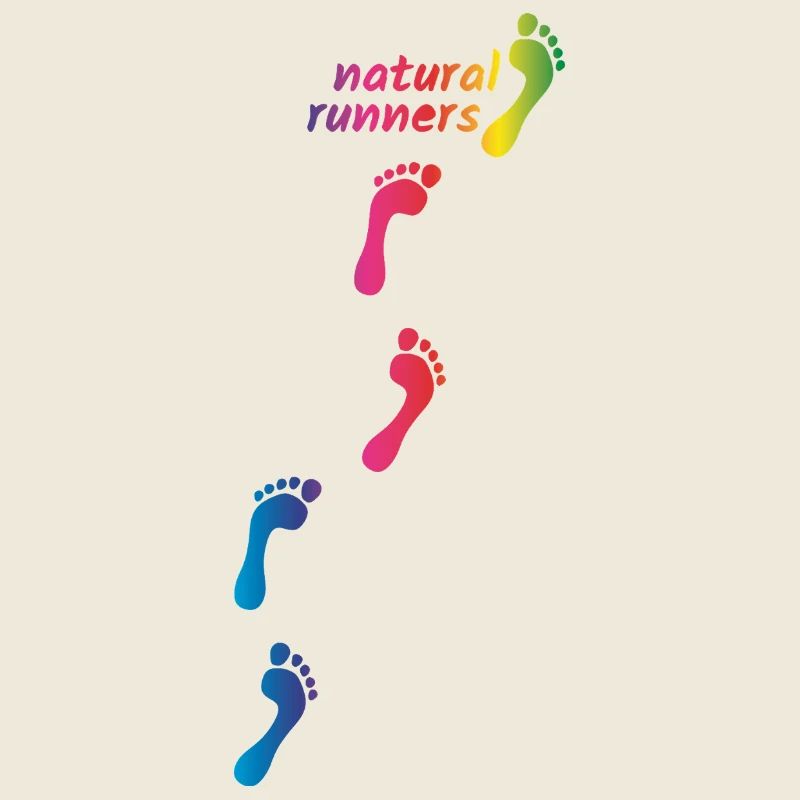 Rainbow Footprints - go barefoot through life