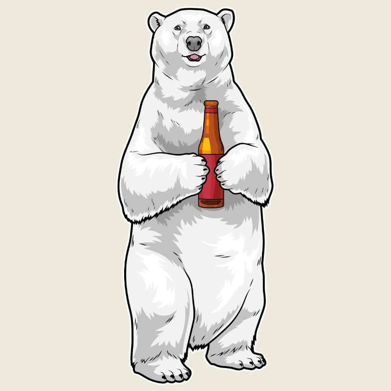 Bouteille de bière Polar Bear