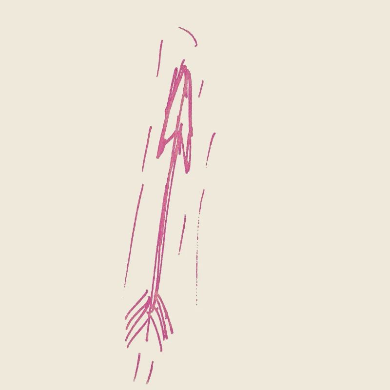 Flèche en rose