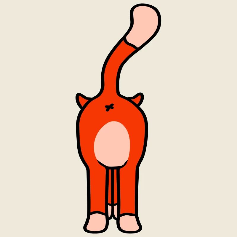 Standing Funny Cat From Behind Backside Ass