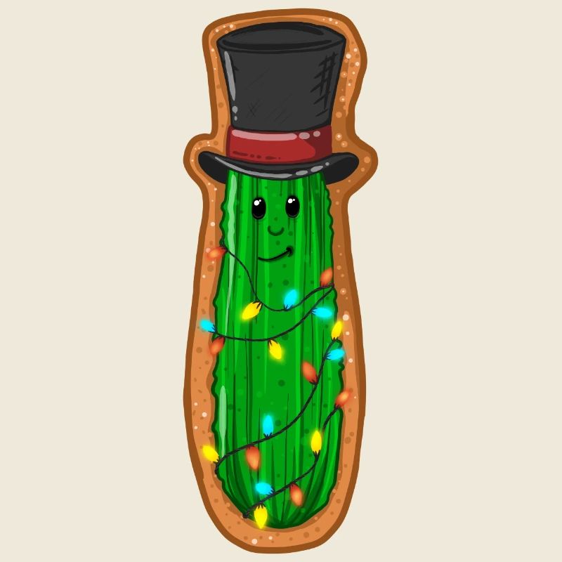 Concombre de Noël avec haut-de-forme