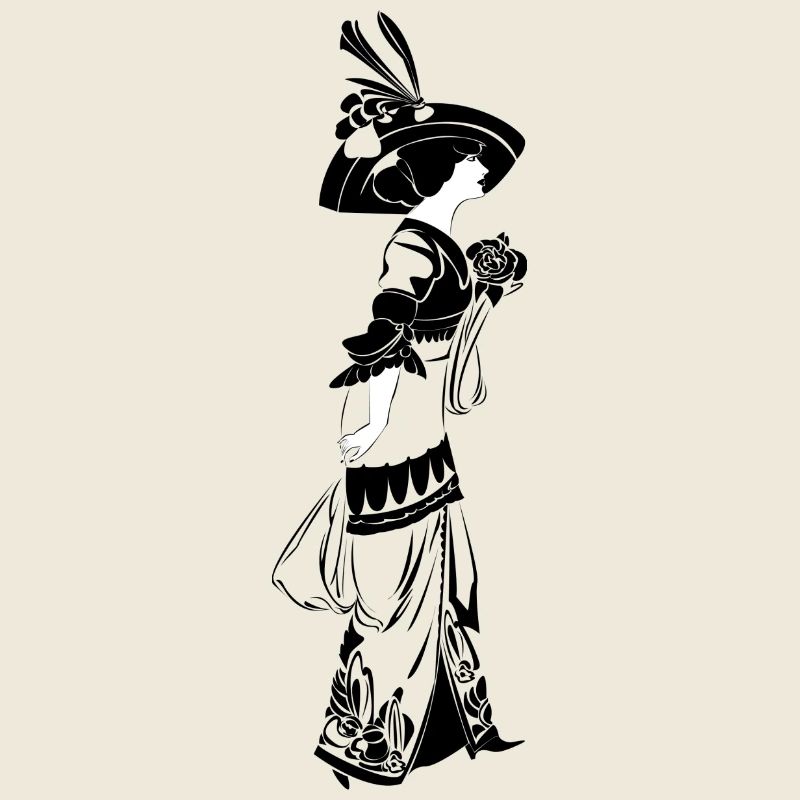 Victorian Elegance with floral pattern