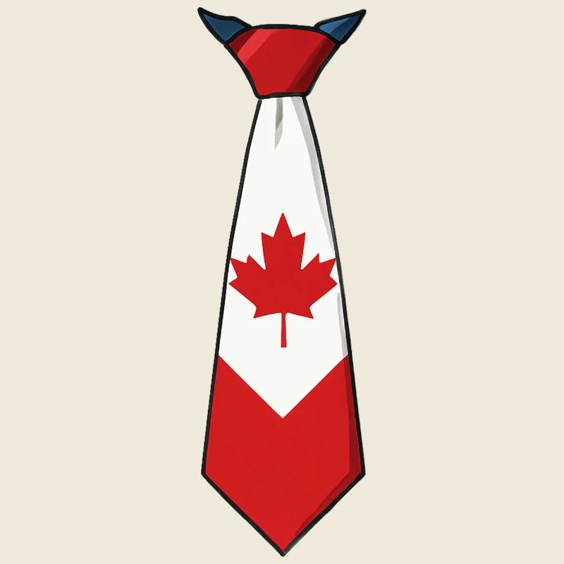 Canada Tie – Flag Design