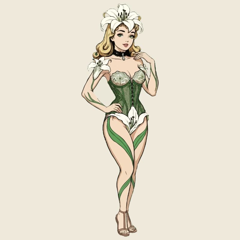 Lily pin-up