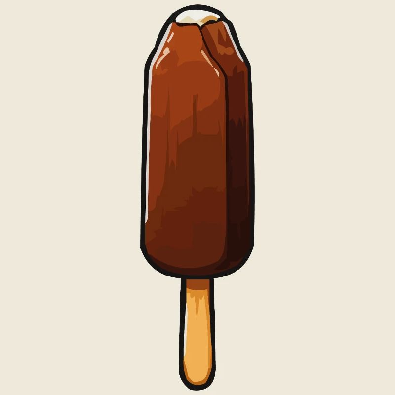 Dessin animé Glace au Chocolat