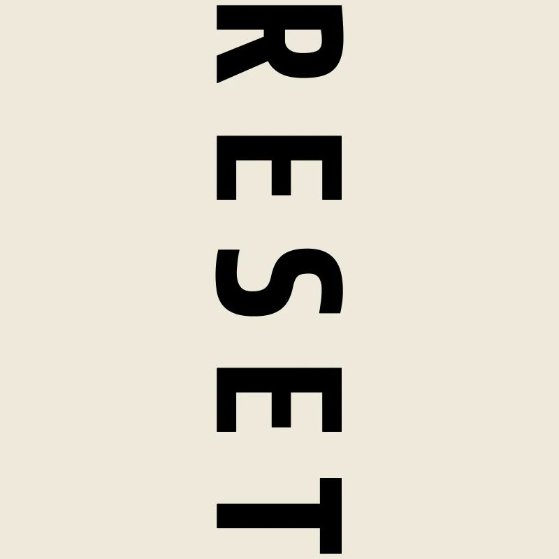 Reset Lettering New Beginning Gift