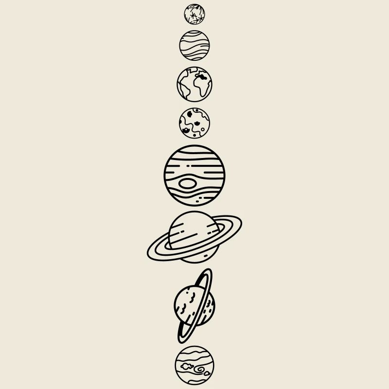 Sonnensystem Planeten – Solar System Weltraum