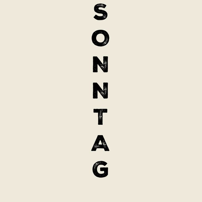 Sonntag - schwarz