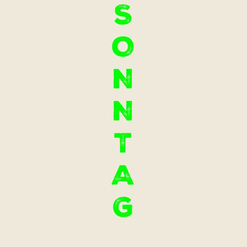 Sonntag - grün