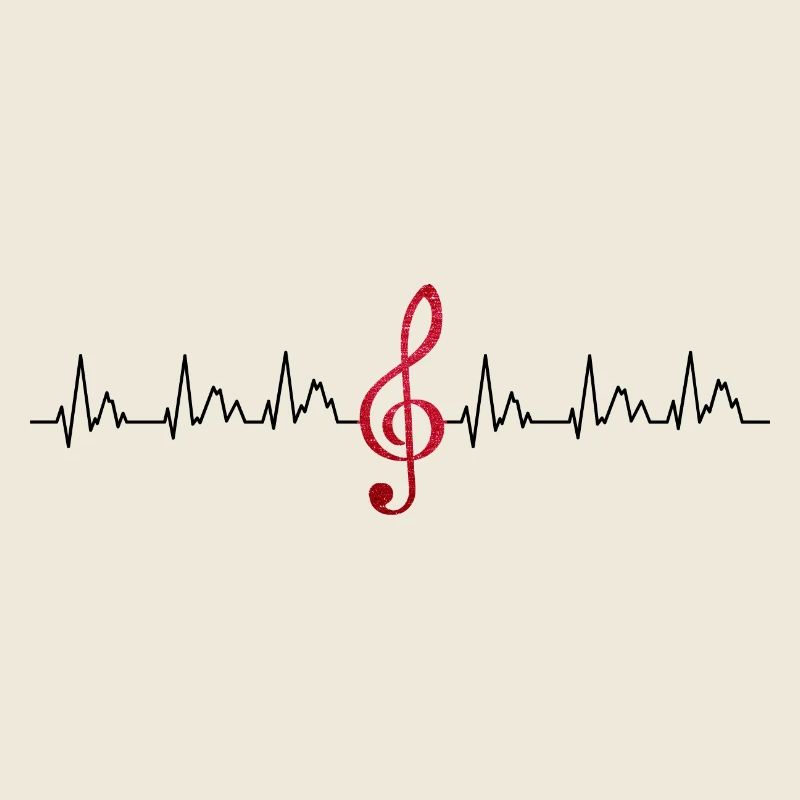 Glowing Treble Clef