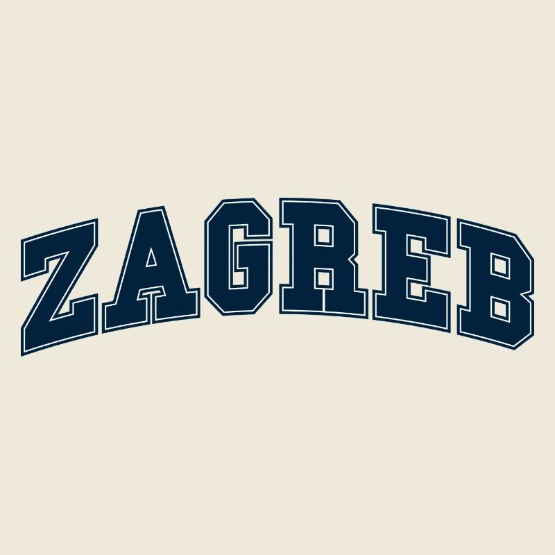 Lettrage Zagreb Varsity