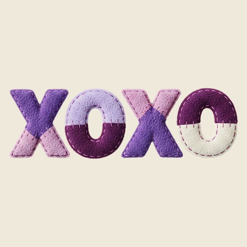 XOXO Patchwork Love Vintage Cute Style
