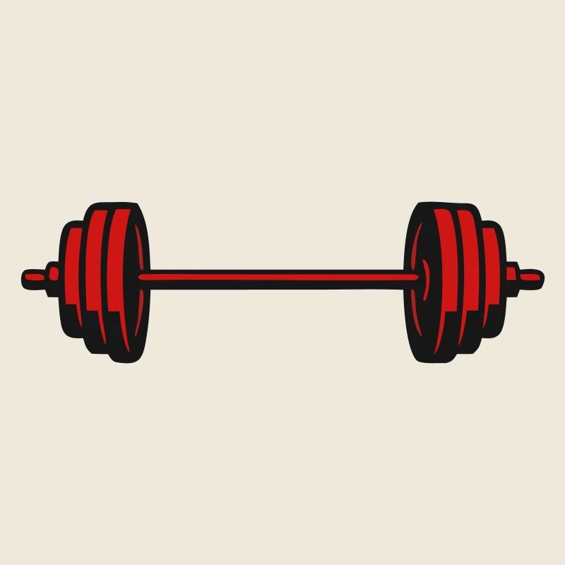 Barbell Weights Vector Icon