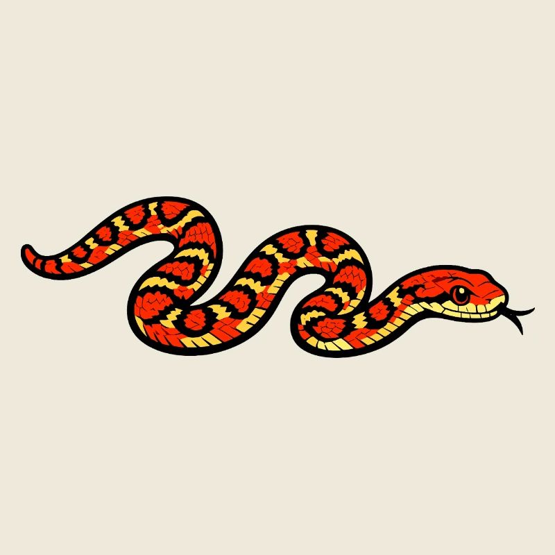 Fiery Snake Pattern