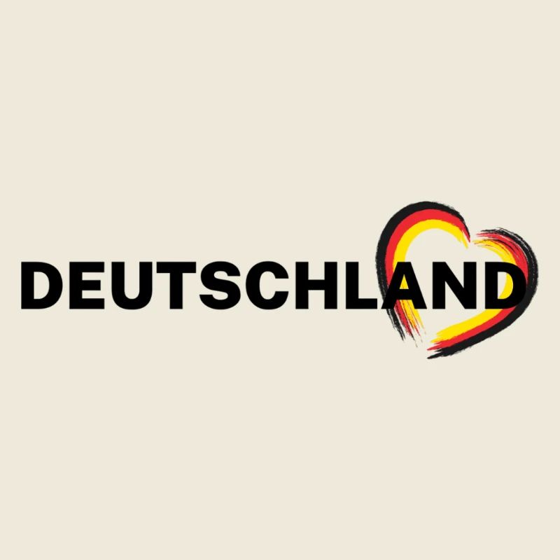 Germany – Heart in Black Red Gold