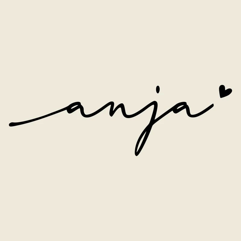 Anja Cursive Name