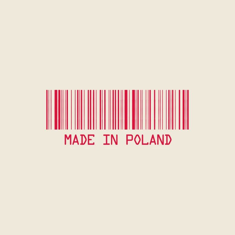 Made in Poland - Polska - Polen - Barcode - Strich