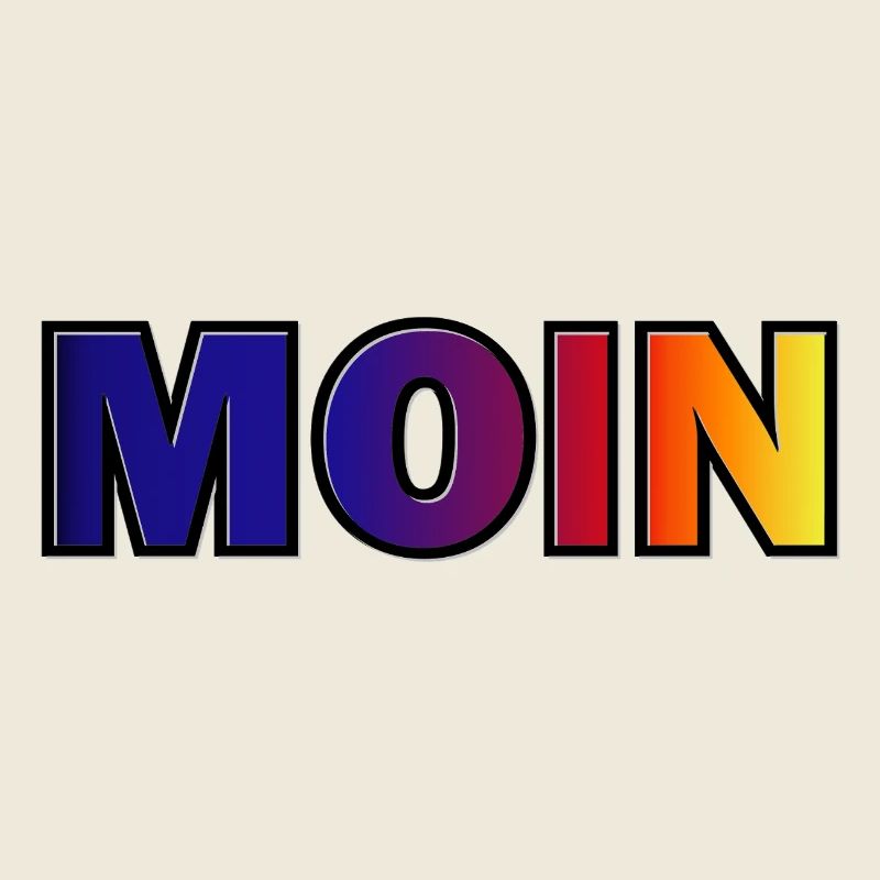 MOIN Gradient Typo Druck