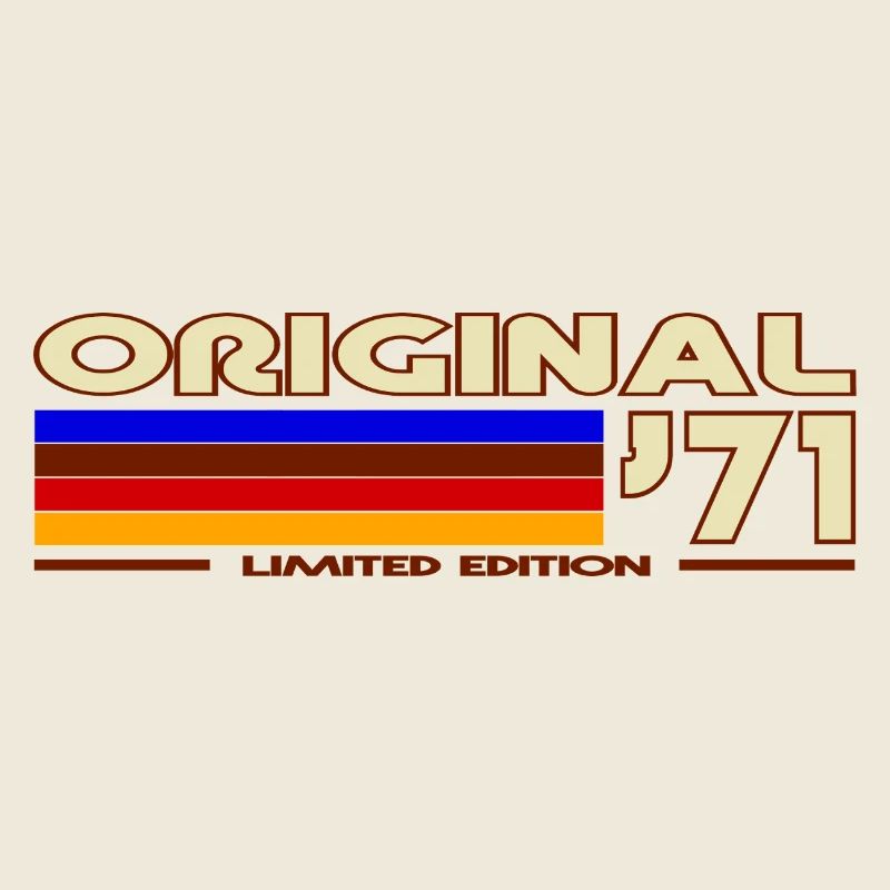 Original 71 Rainbow Retro Badge