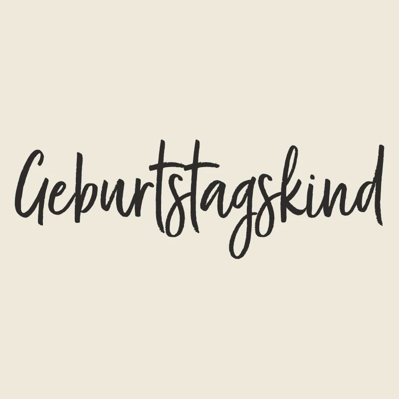 Geburtstagskind – Textdesign