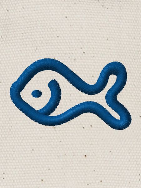 Poisson brodé