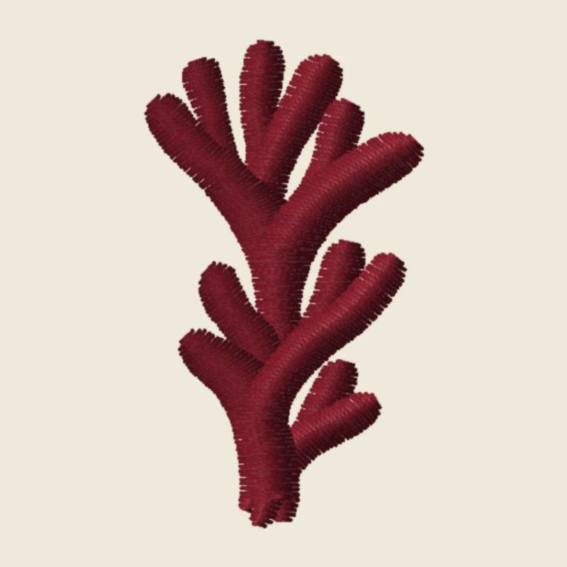 Corail brodé
