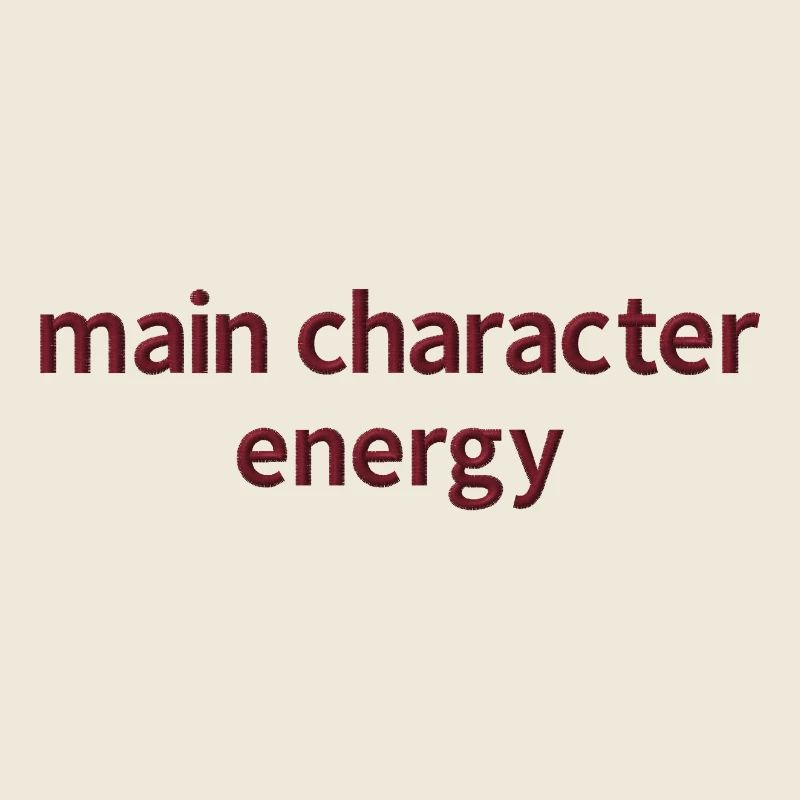 Statement Saying Embroidered