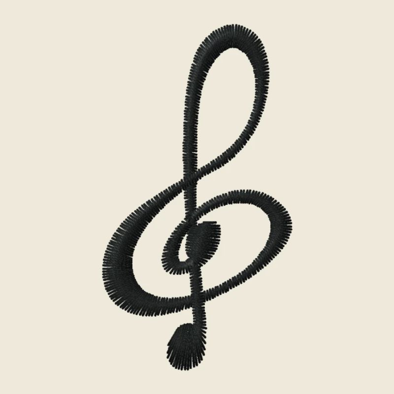Note bestickt
