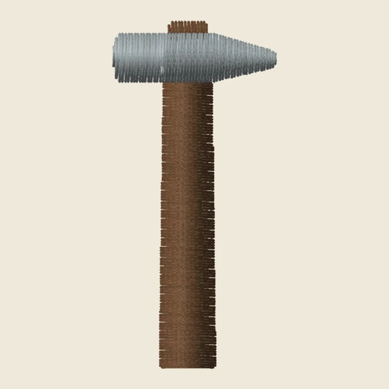 Hammer bestickt