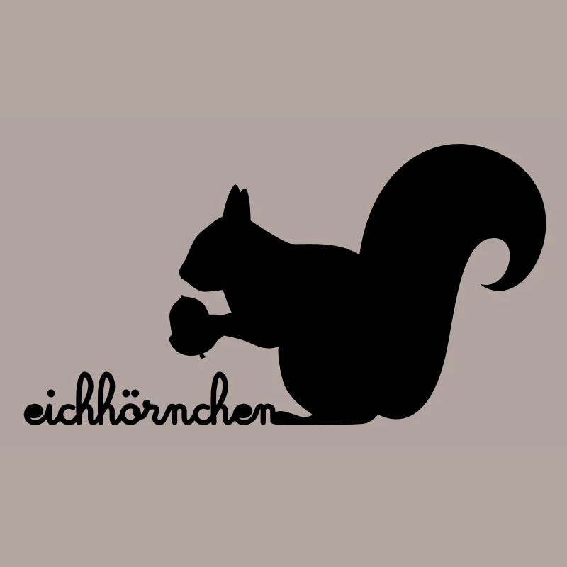 Eichhörnchen mit Eichel