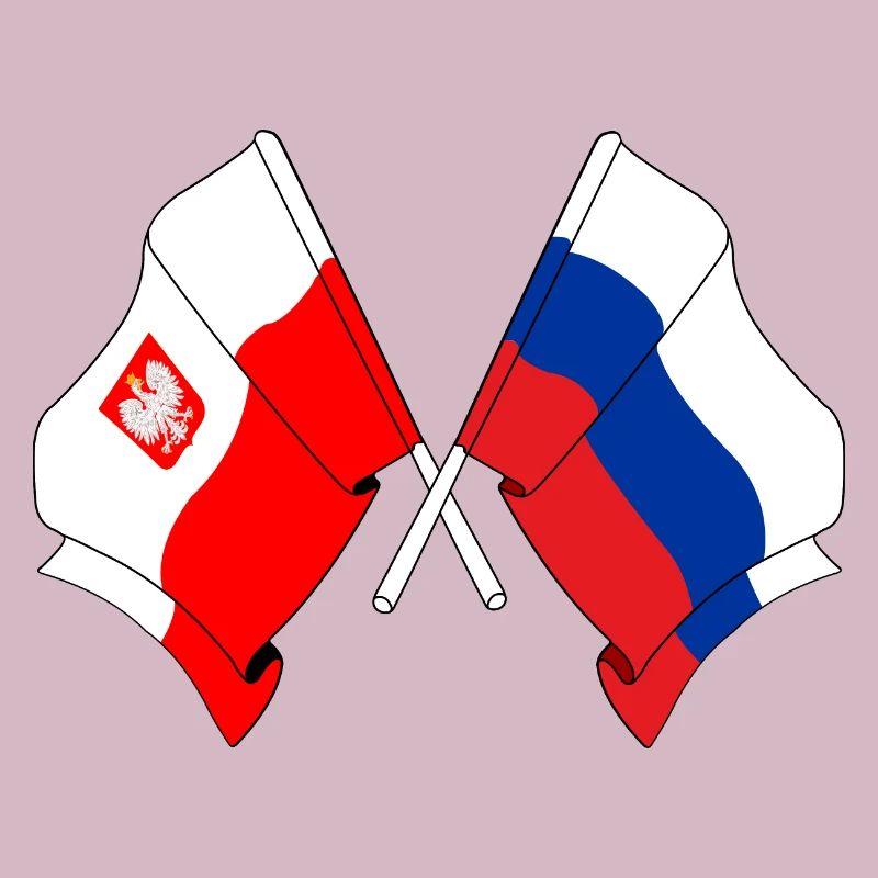 Drapeau Pologne, Russie