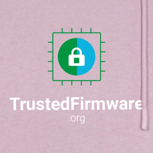 TrustedFirmware Logo vertical white