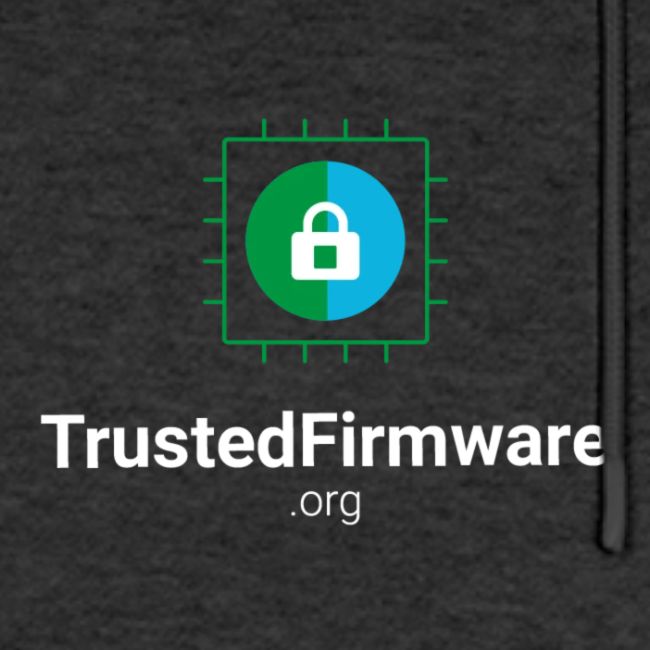 TrustedFirmware Logo vertical white