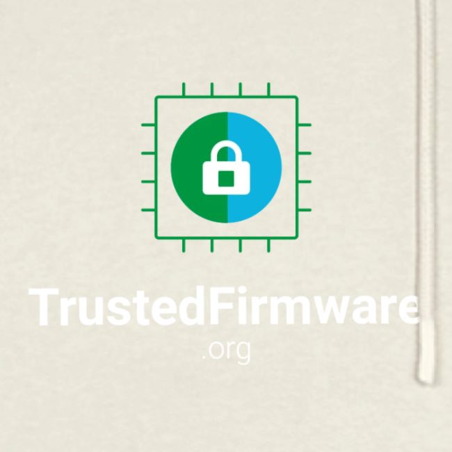 TrustedFirmware Logo vertical white