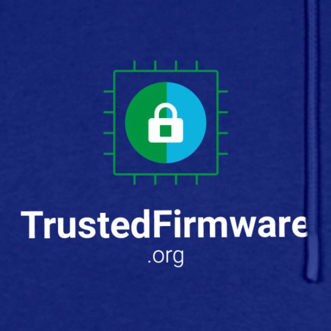 TrustedFirmware Logo vertical white