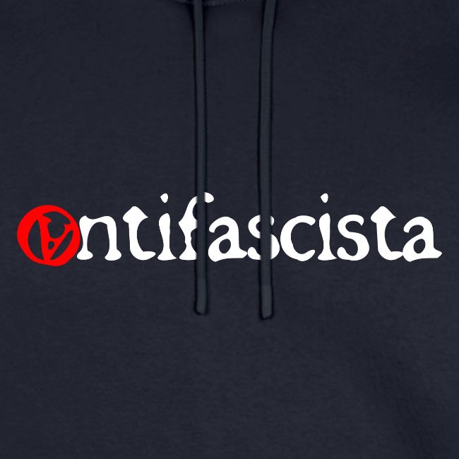 print antifascista a versal white