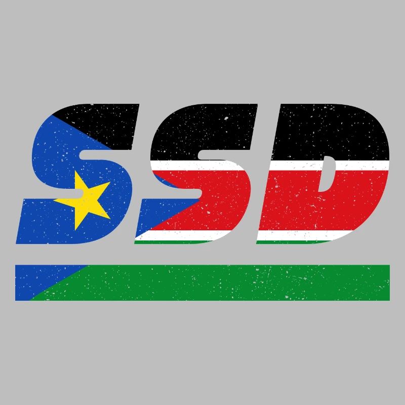 Drapeau du Soudan du Sud Drapeau SSD
