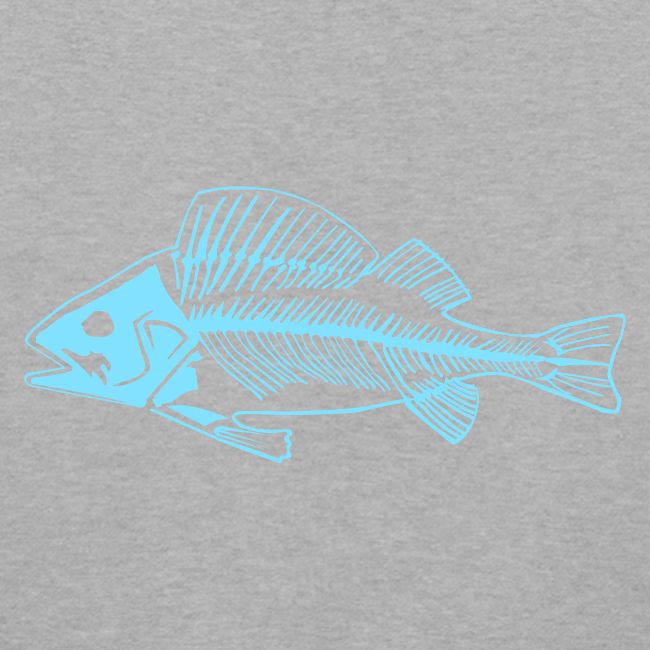Blauer Barsche, blaue Fischgräten T-Shirt