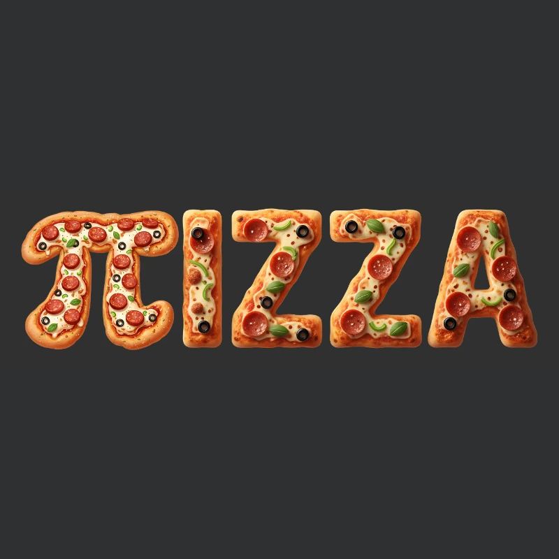 PIZZA Bunte Teigbuchstaben
