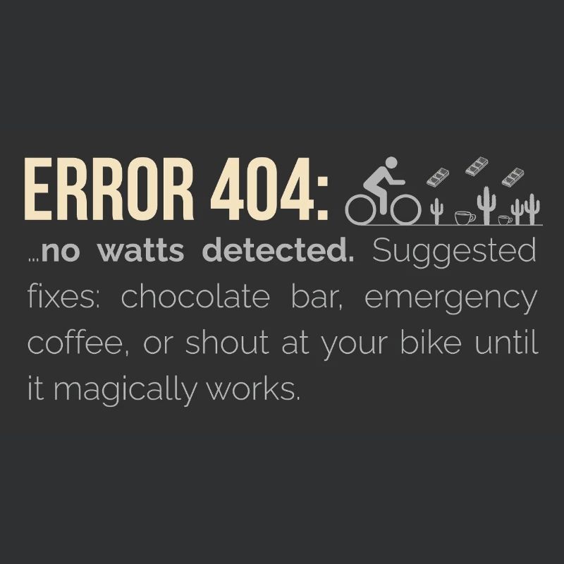 Sweat à capuche cyclable – 404 : Aucun watts détecté